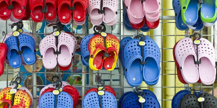 Crocs Shoes on Sale, Aberdovey, Wales